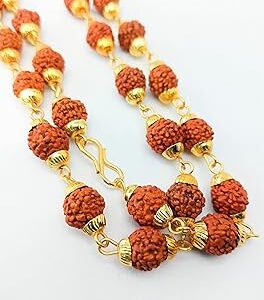 RUDRAKSHI MALA WITH THE RAGI CAP